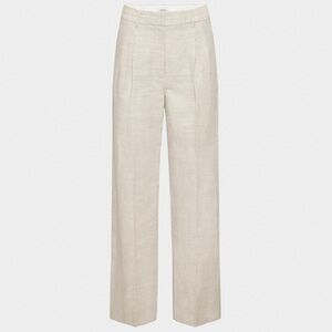 Aritzia Wilfred Effortless Pant - Natural Ecru Cruise Linen Wide Leg Trousers